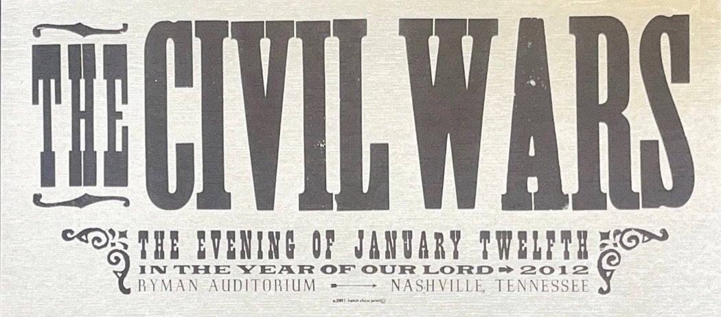 Ryman Auditorium - Nashville, TN - Hatch Show Print Poster